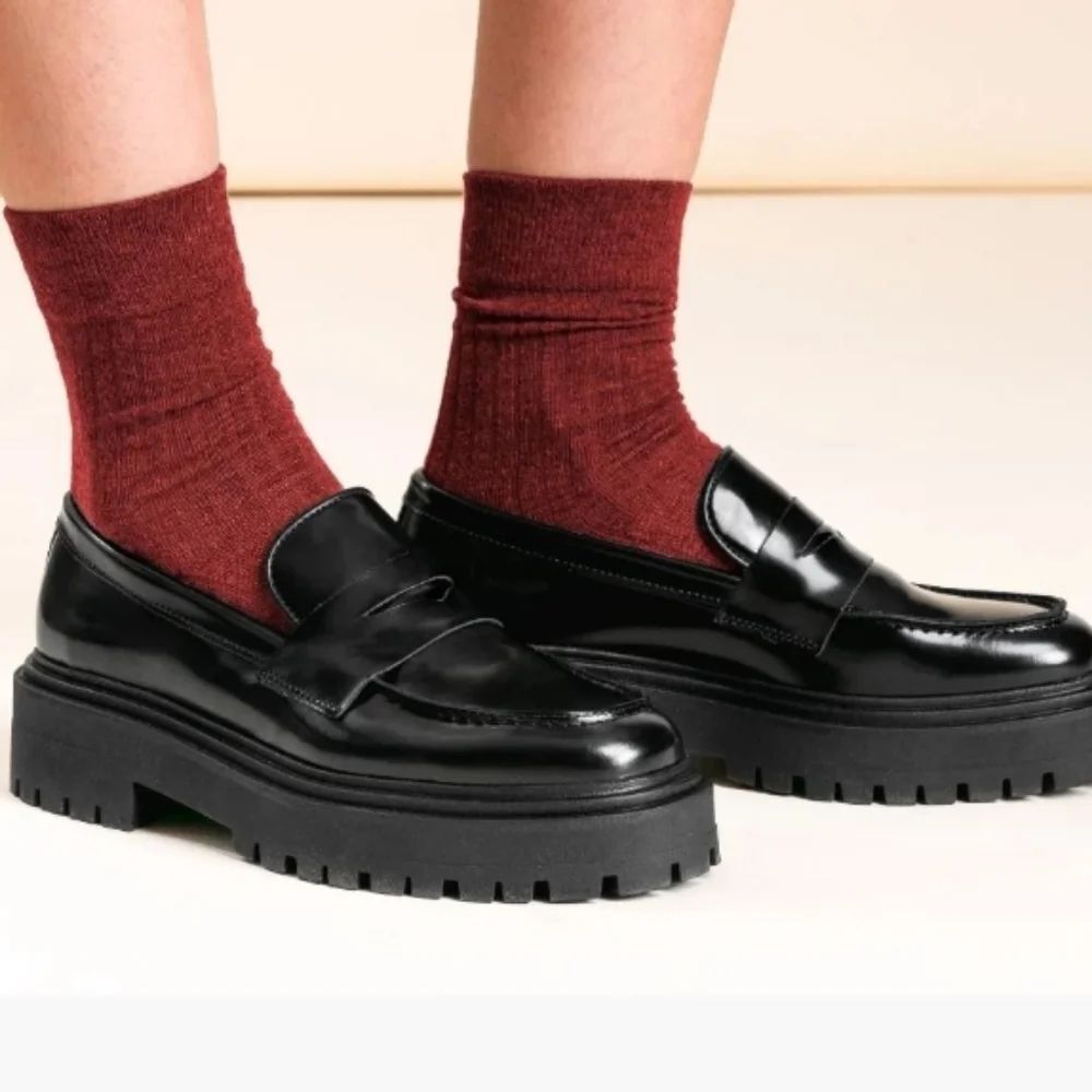A.NEW DAY PENNY PLATFORM SLIP ON WOMENS LOAFER
